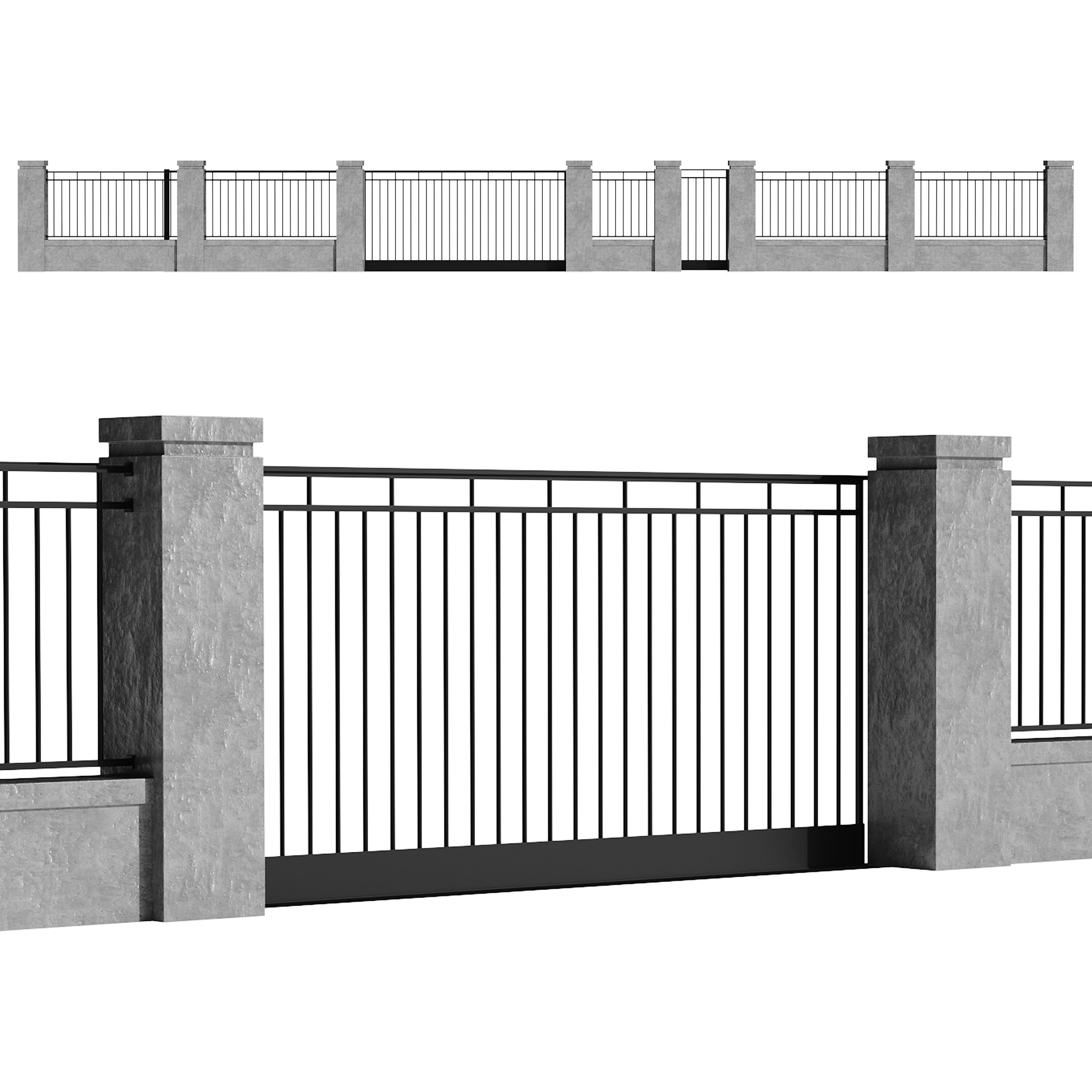 Fencing 10 3D model_9