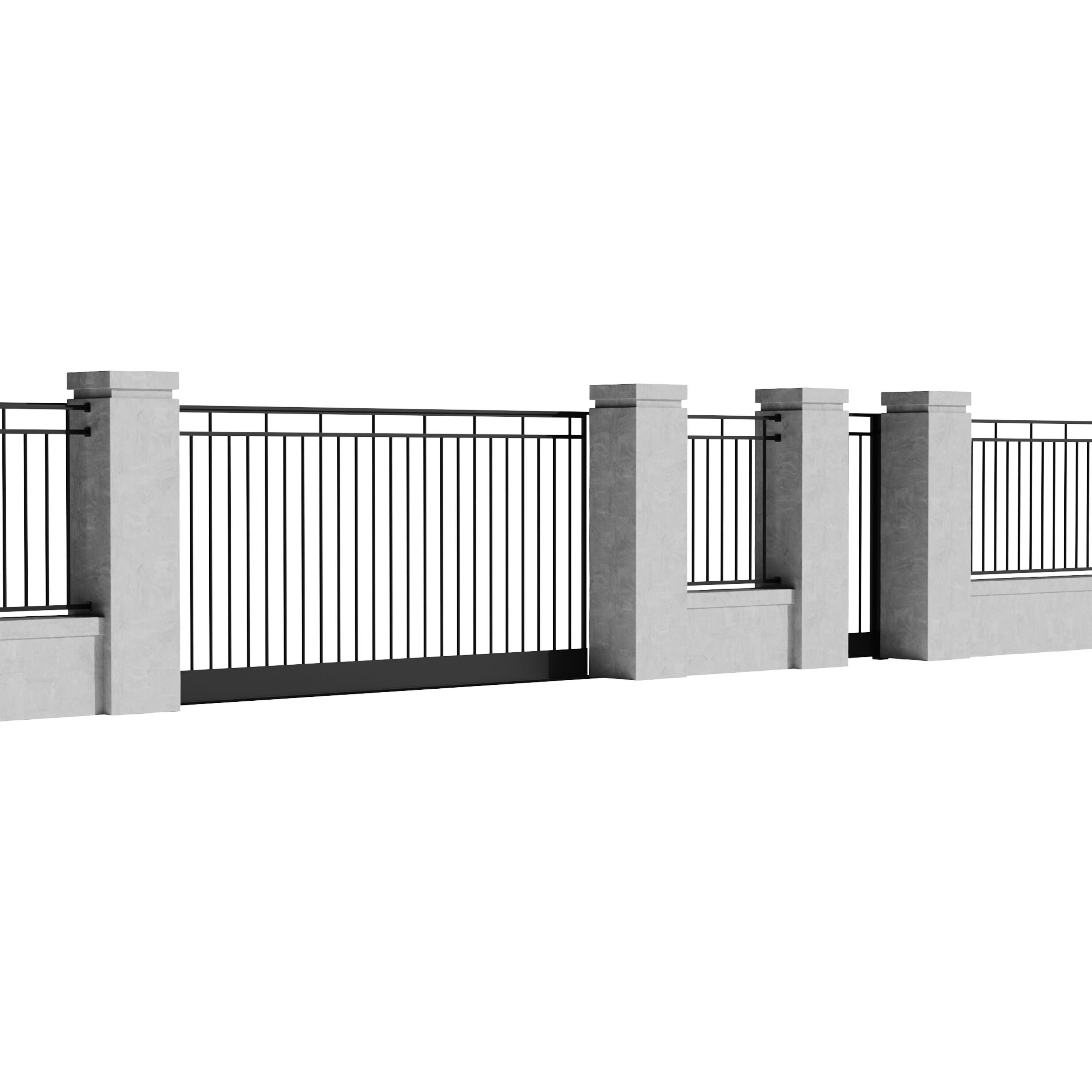 Fencing 10 3D model_2