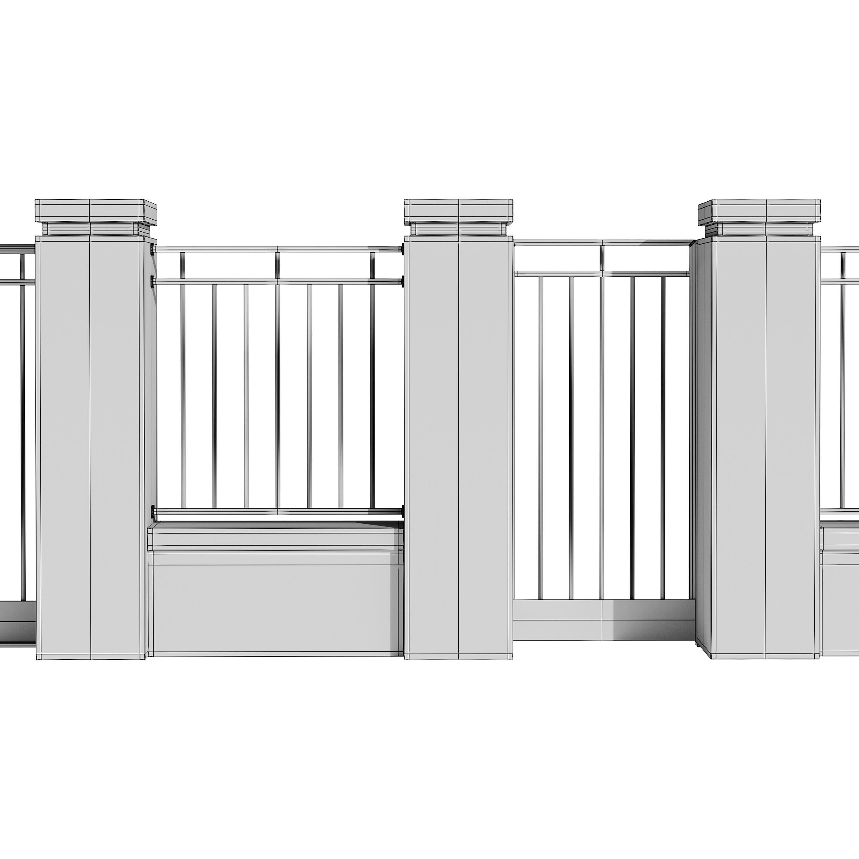 Fencing 10 3D model_14