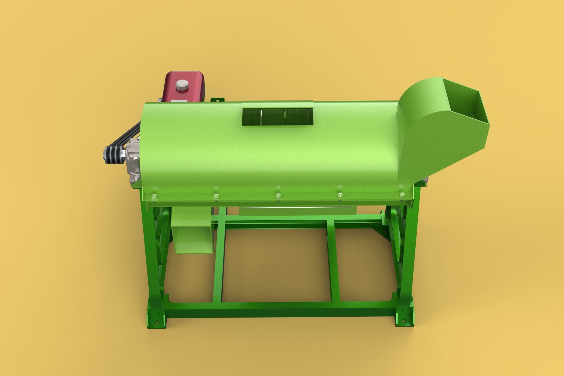 WASTE SHREDDER CRUSHER MACHINE GARBAGE RUBBISH JUNK COMPOSTER 3D model_26