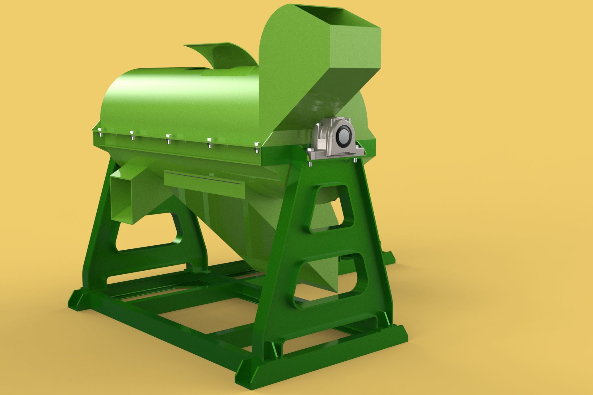 WASTE SHREDDER CRUSHER MACHINE GARBAGE RUBBISH JUNK COMPOSTER 3D model_16
