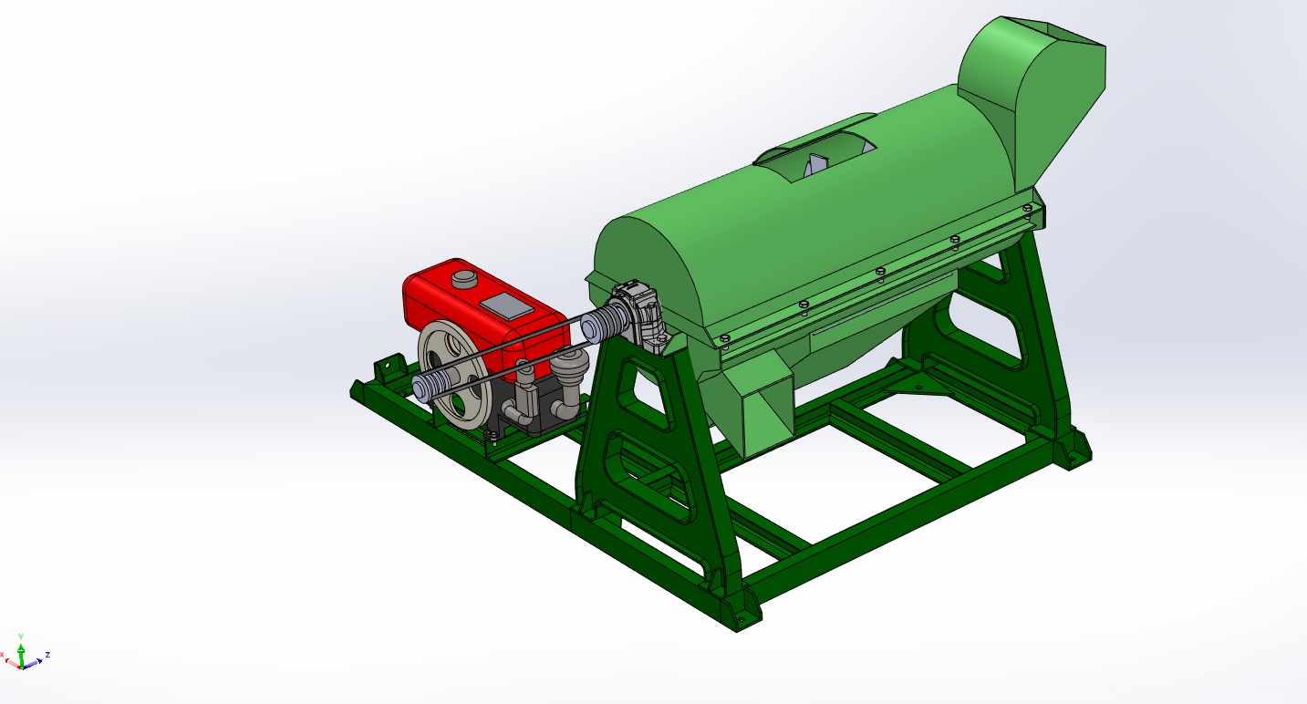 WASTE SHREDDER CRUSHER MACHINE GARBAGE RUBBISH JUNK COMPOSTER 3D model_29