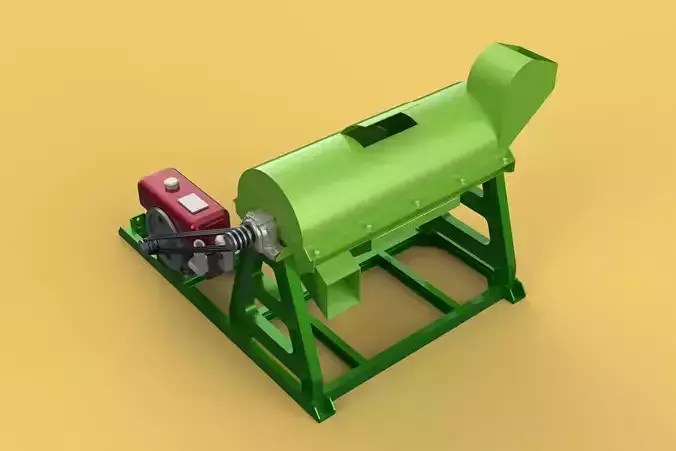 WASTE SHREDDER CRUSHER MACHINE GARBAGE RUBBISH JUNK COMPOSTER 3D model