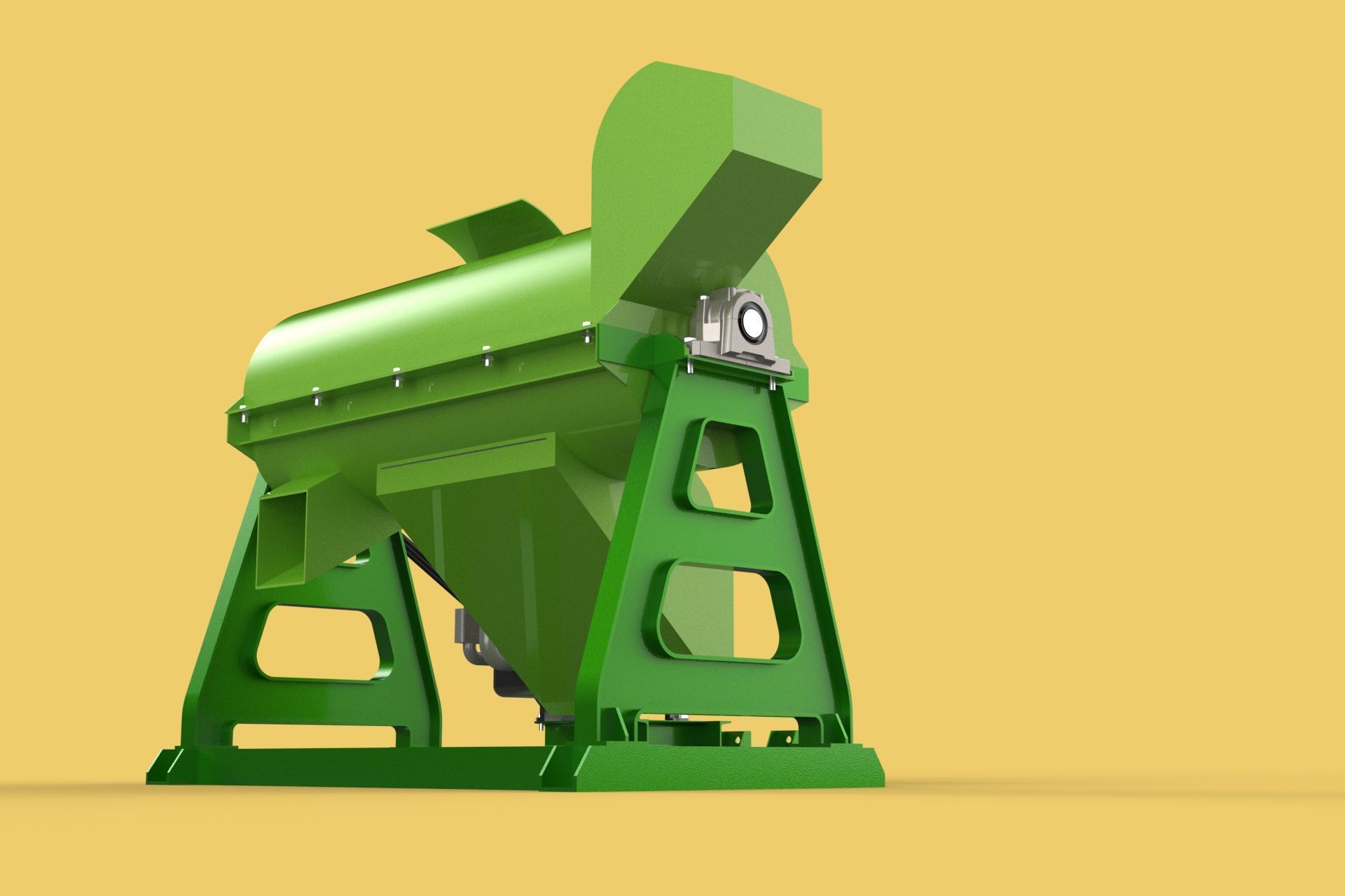 WASTE SHREDDER CRUSHER MACHINE GARBAGE RUBBISH JUNK COMPOSTER 3D model_17