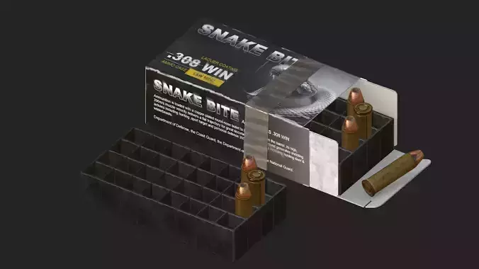 ammunition box Low-poly 3D model