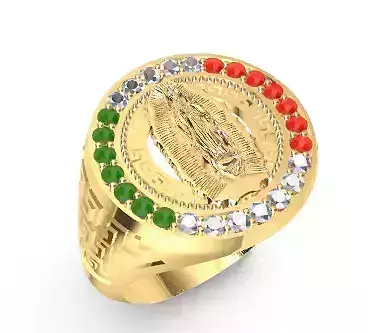 Ave Maria Men ring Virgin Mary Men Ring 