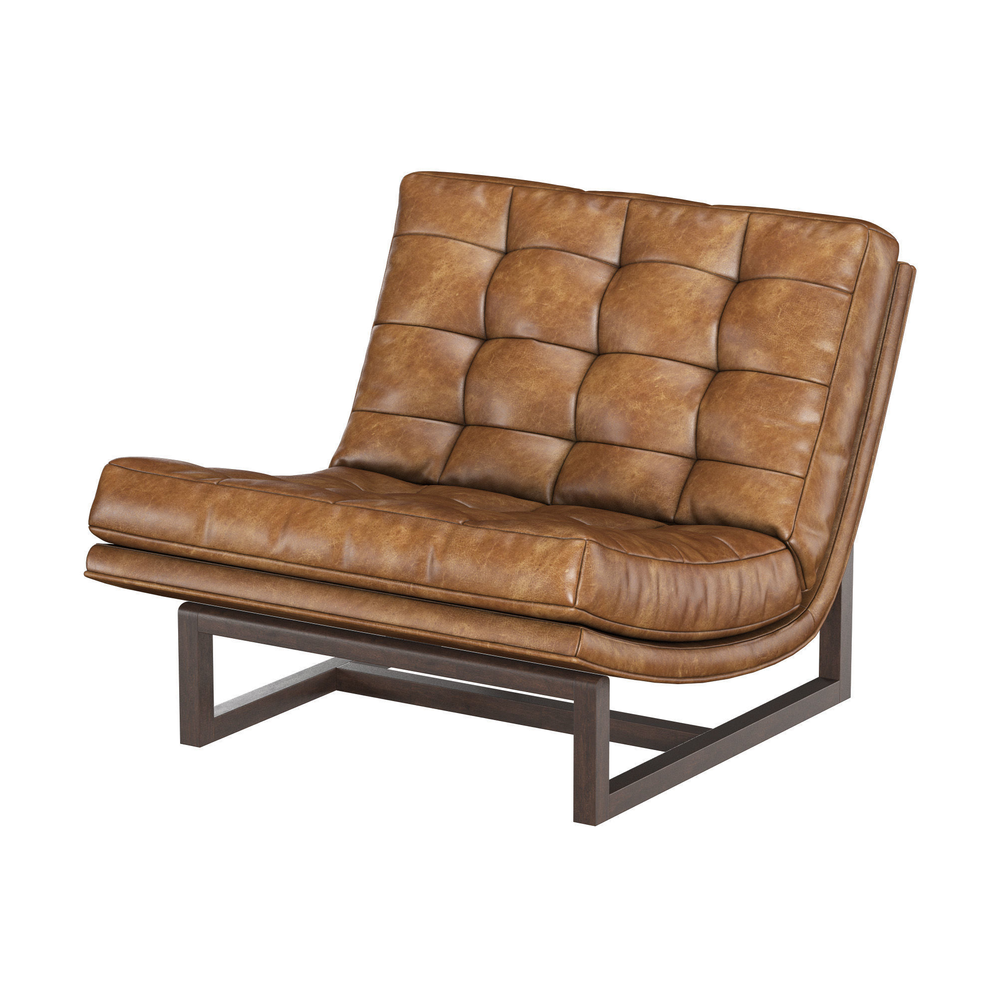 Braden Leather Chair 3D model_3