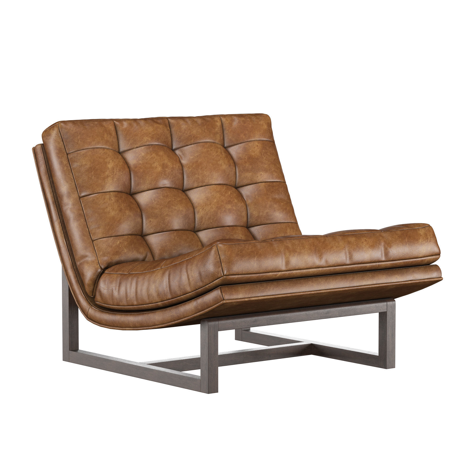 Braden Leather Chair 3D model_1