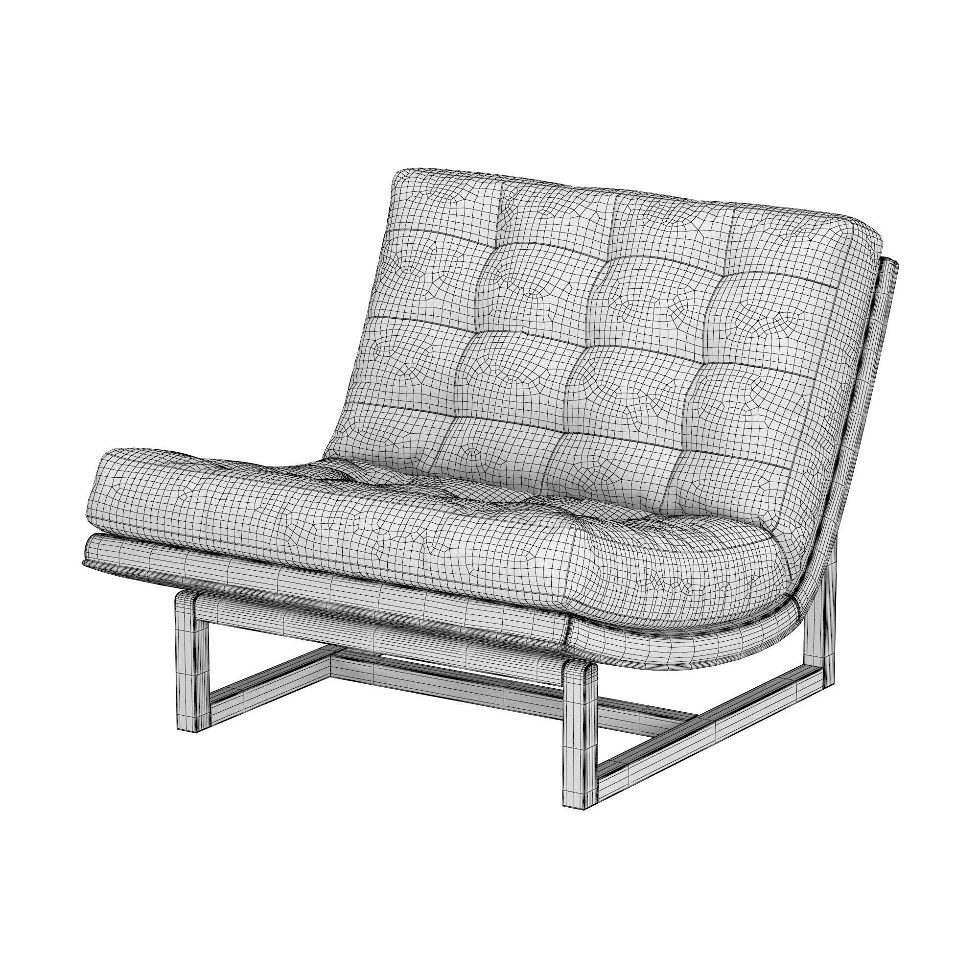 Braden Leather Chair 3D model_6
