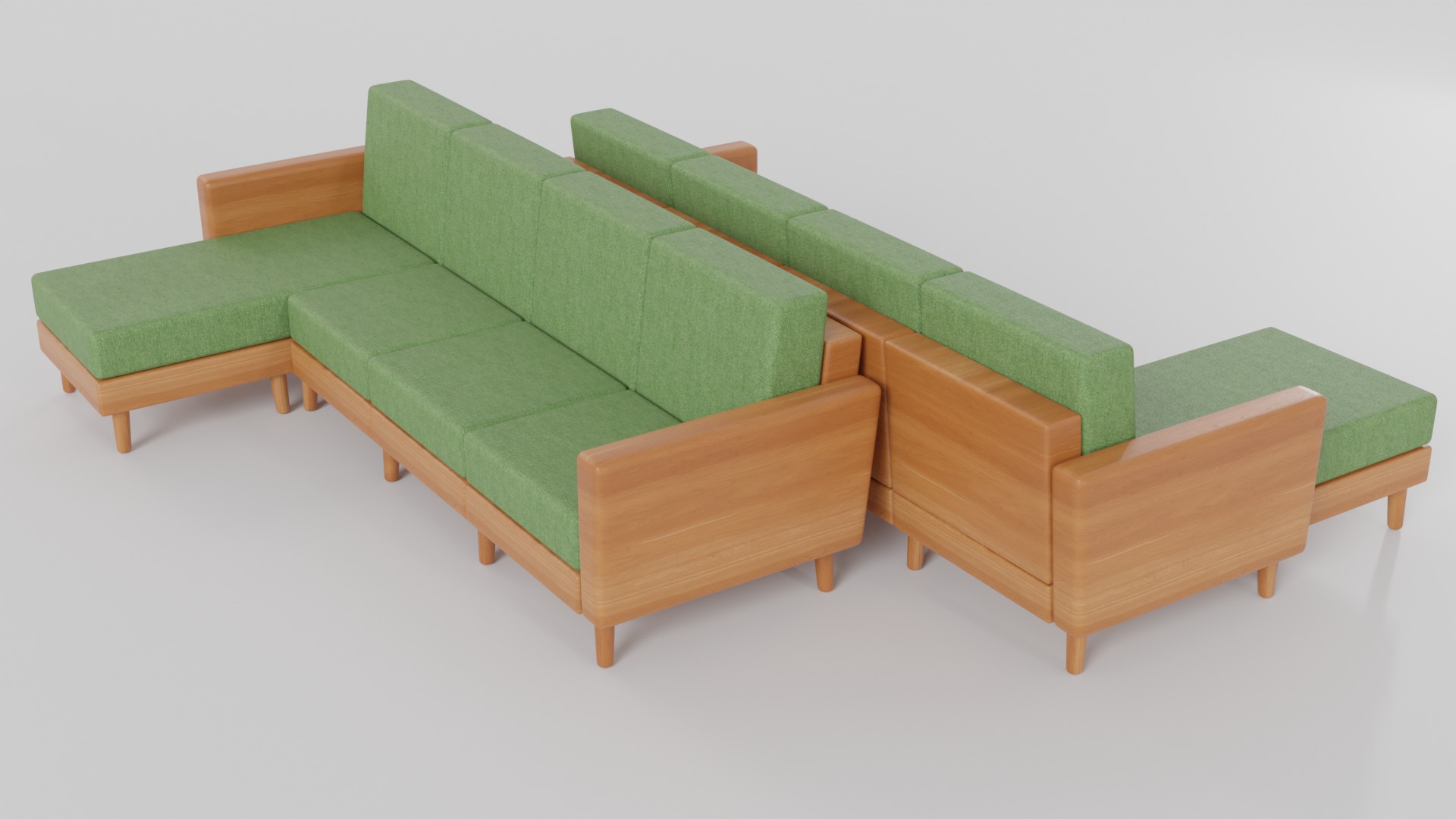 King Sofa 3D model_3