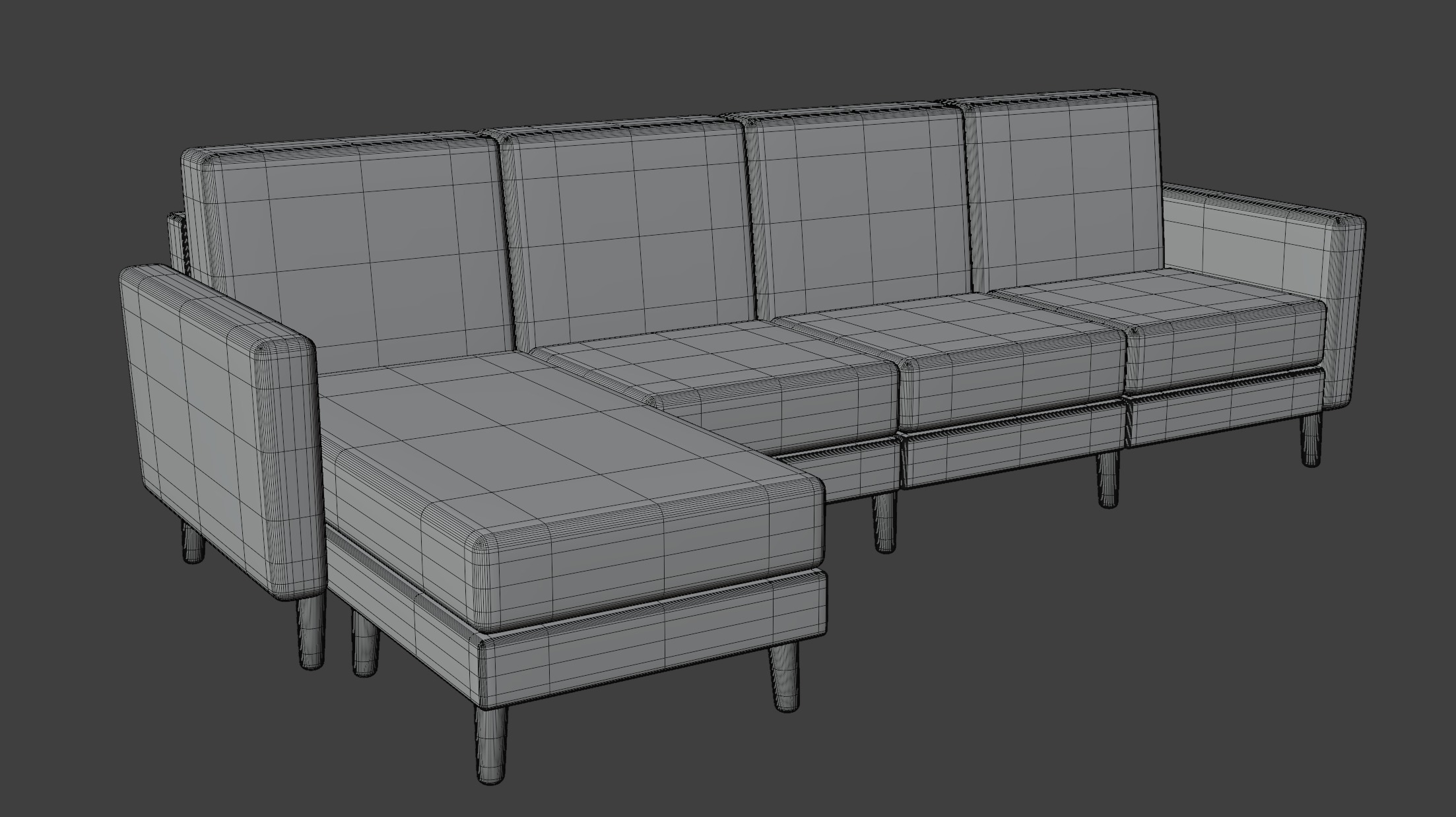King Sofa 3D model_5