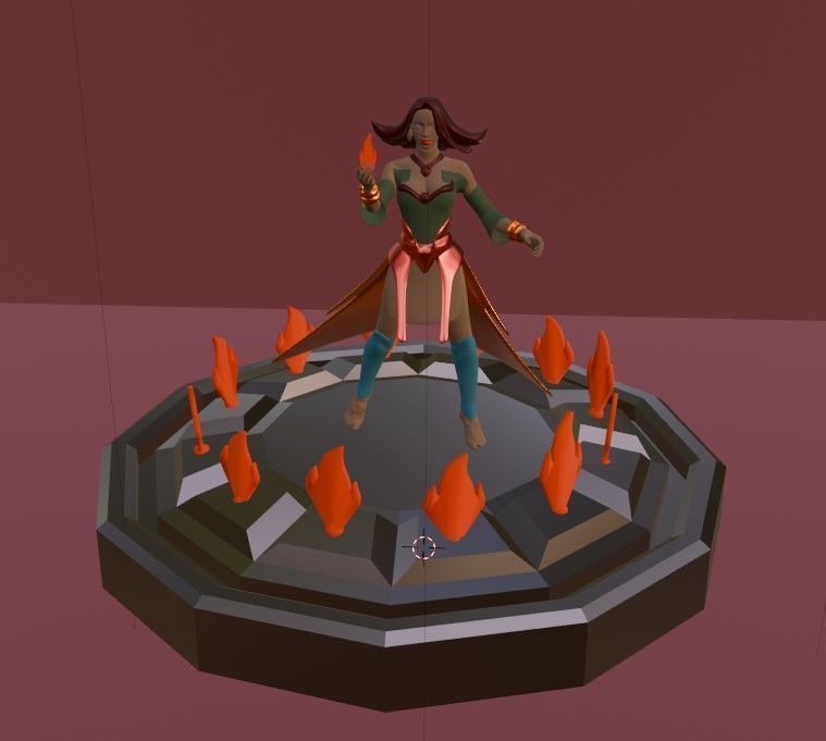 Lina The Fiery Sorceress of Dota 2  Stunning 3D Model 3D print model_2