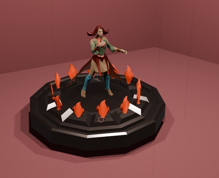 Lina The Fiery Sorceress of Dota 2  Stunning 3D Model 3D print model_1