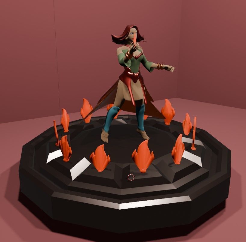 Lina The Fiery Sorceress of Dota 2  Stunning 3D Model 3D print model_8