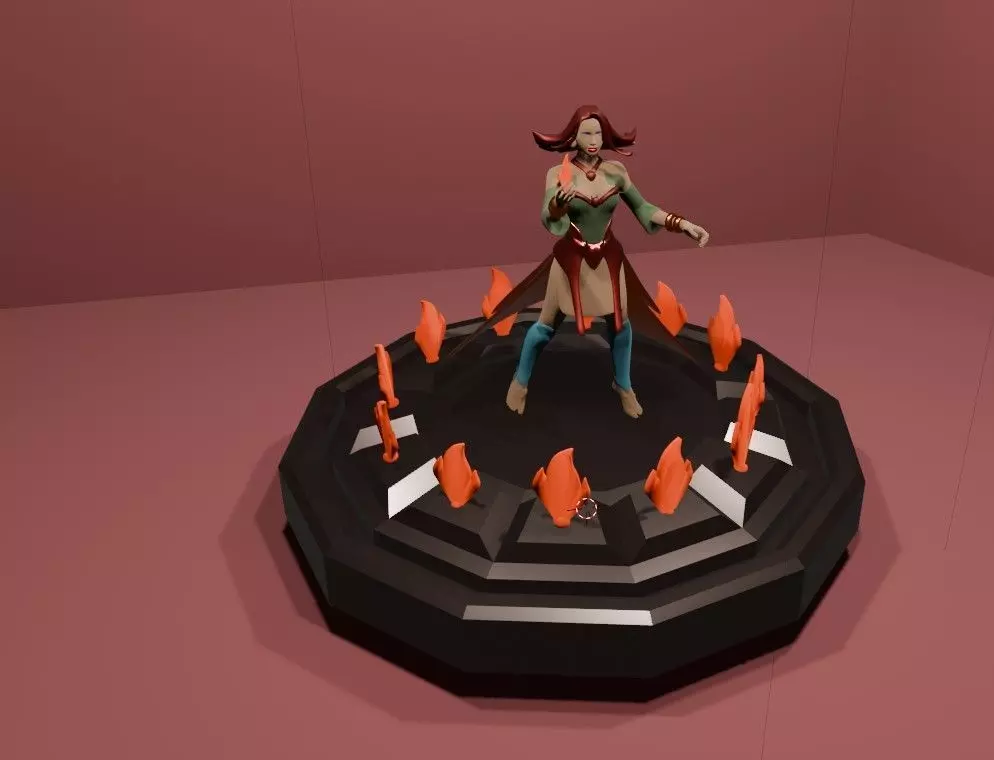 Lina The Fiery Sorceress of Dota 2  Stunning 3D Model 3D print model_0