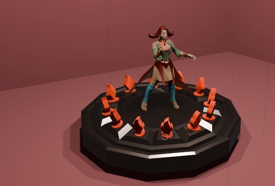 Lina The Fiery Sorceress of Dota 2  Stunning 3D Model 3D print model_9