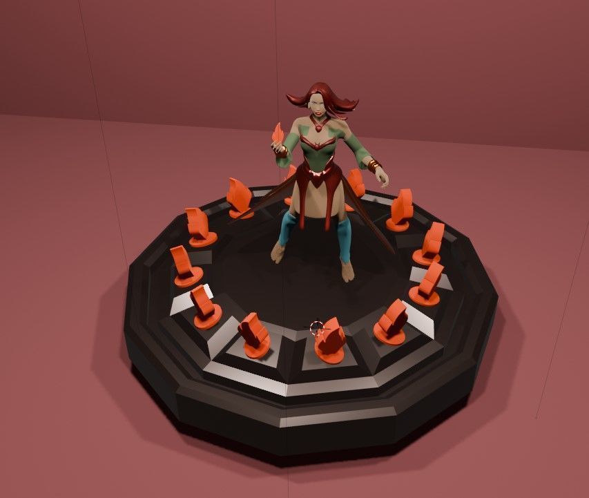 Lina The Fiery Sorceress of Dota 2  Stunning 3D Model 3D print model_10