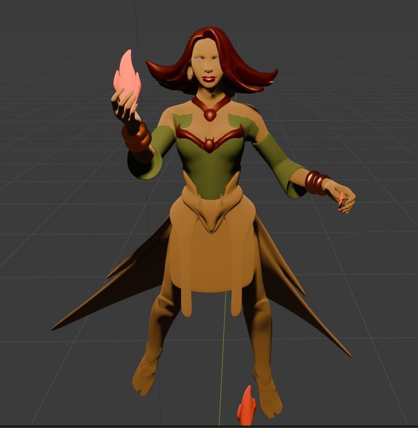 Lina The Fiery Sorceress of Dota 2  Stunning 3D Model 3D print model_7