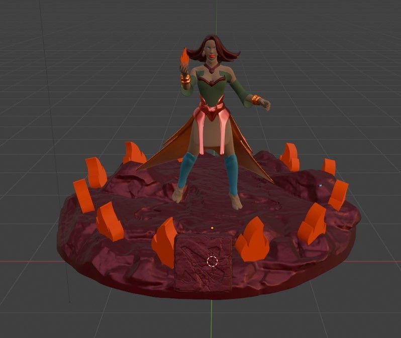 Lina The Fiery Sorceress of Dota 2  Stunning 3D Model 3D print model_17