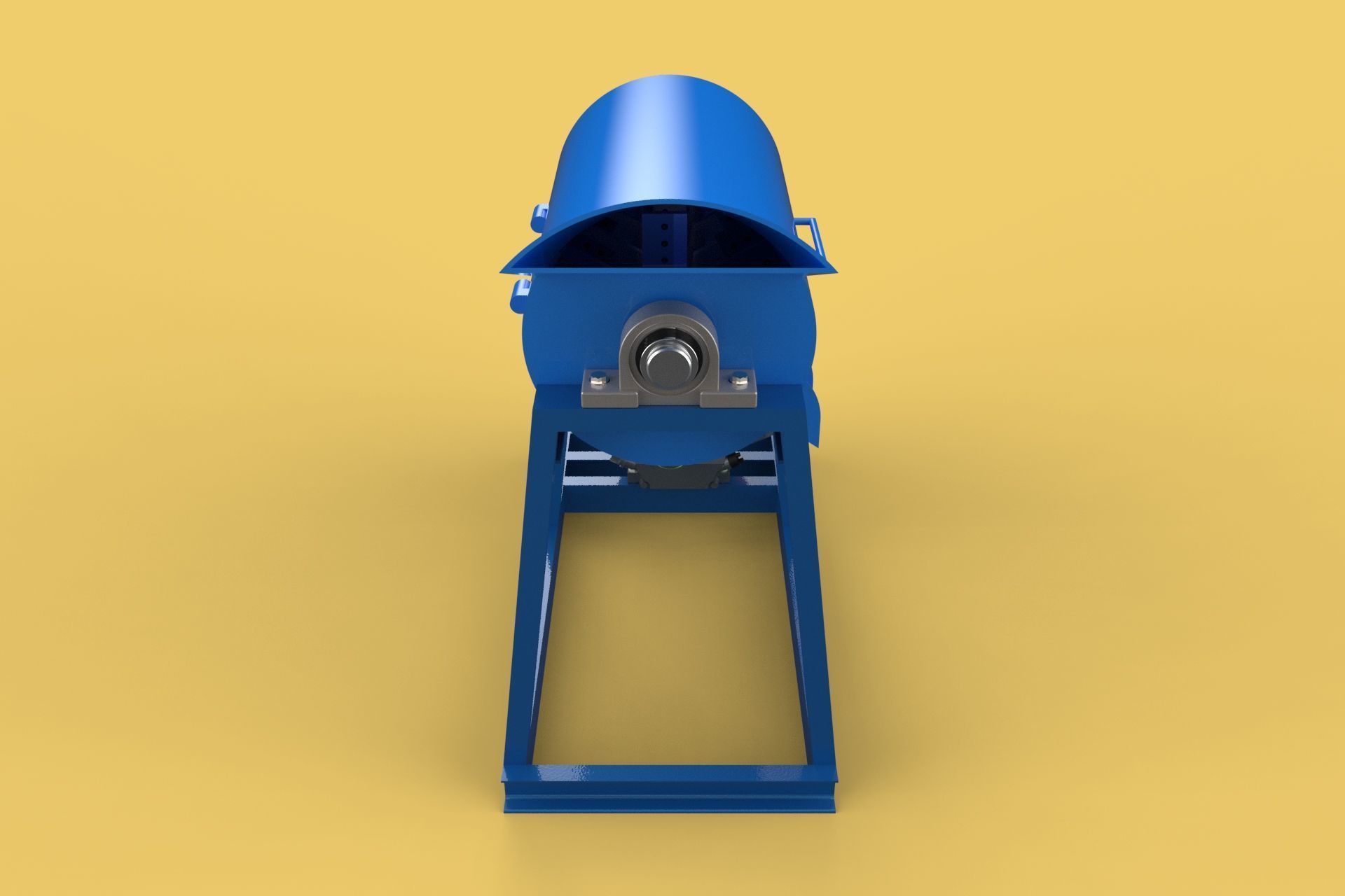 GARBAGE SHREDDER CRUSHER MACHINE WASTE RUBBISH CUTTING COMPOSTER 3D model_23