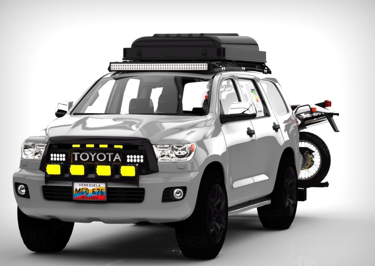 Toyota Sequoia 2010 Equipada  3D model_2