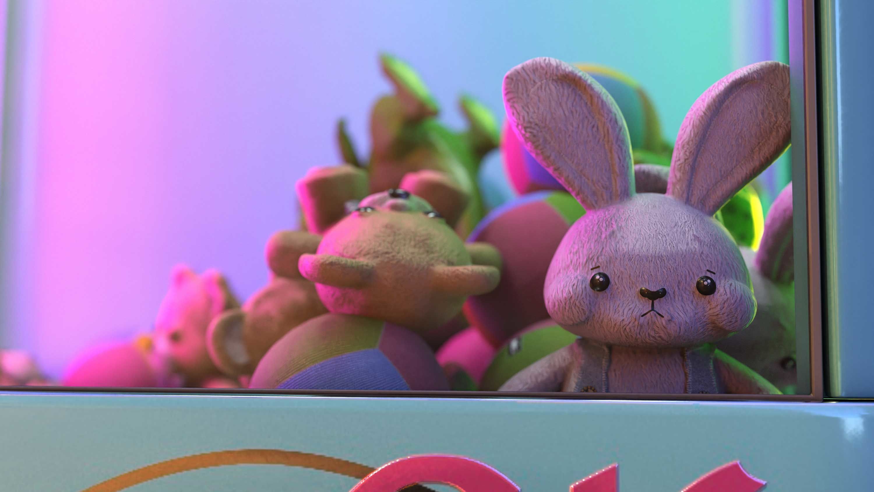 claw crane game machine 3D model_12