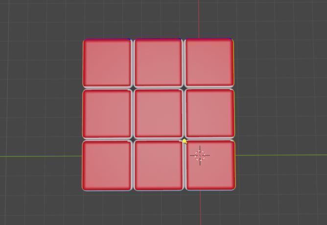 Low-poly Rubiks Cube Low-poly 3D model Low-poly 3D model_4