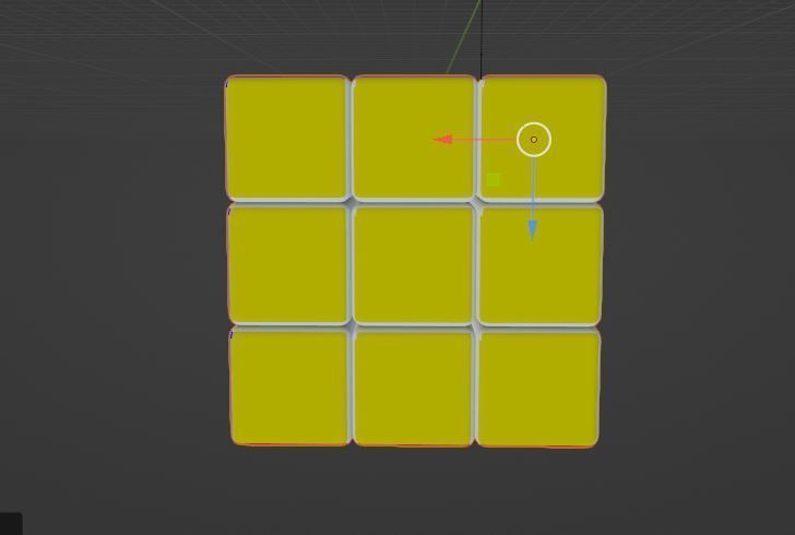 Low-poly Rubiks Cube Low-poly 3D model Low-poly 3D model_8