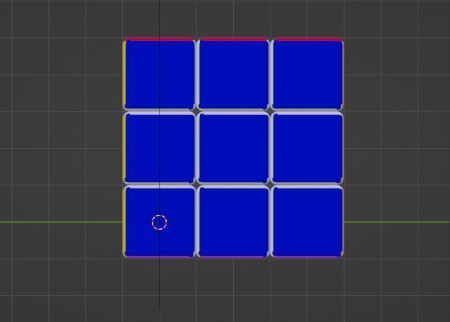 Low-poly Rubiks Cube Low-poly 3D model Low-poly 3D model_6