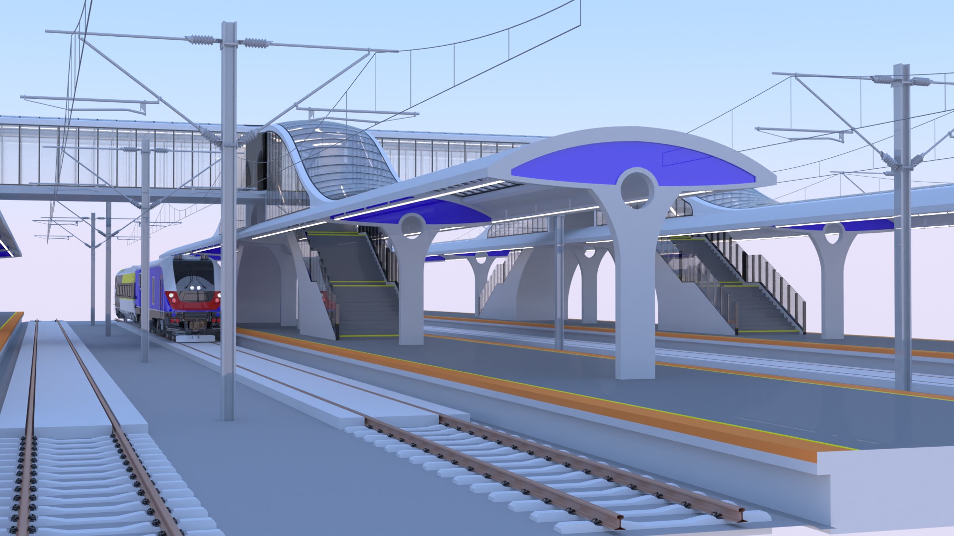 American train station II 3D model_10