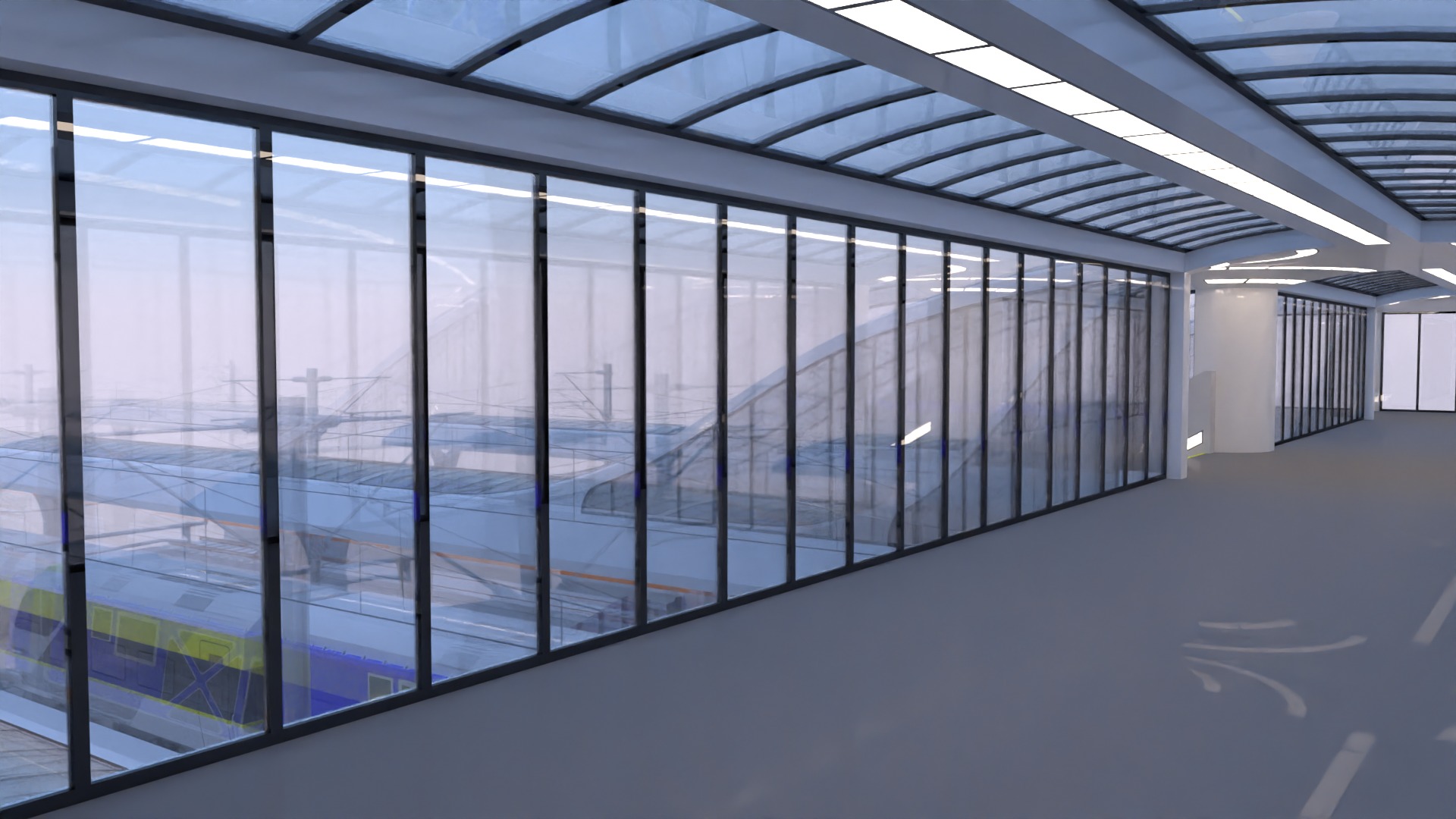 American train station II 3D model_12