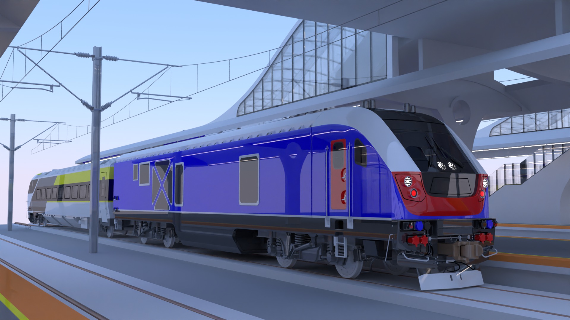 American train station II 3D model_7