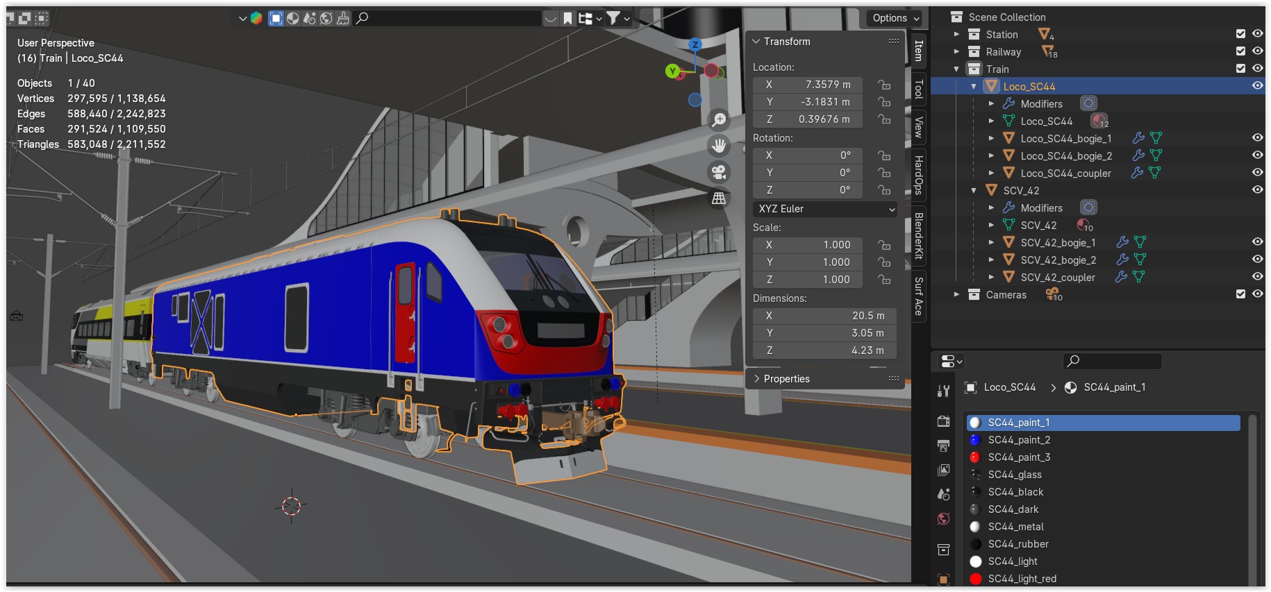 American train station II 3D model_18