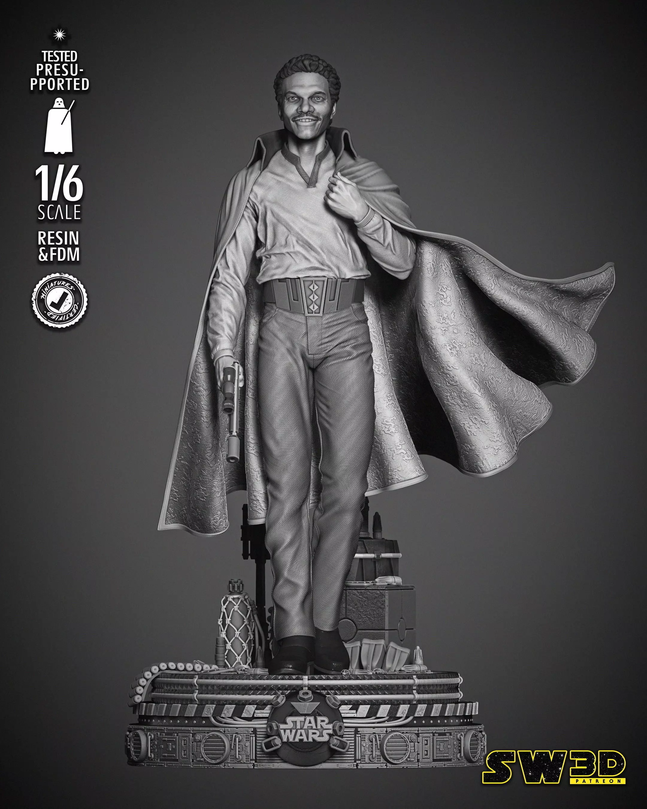 STAR WARS Lando Sculpture 3D print model