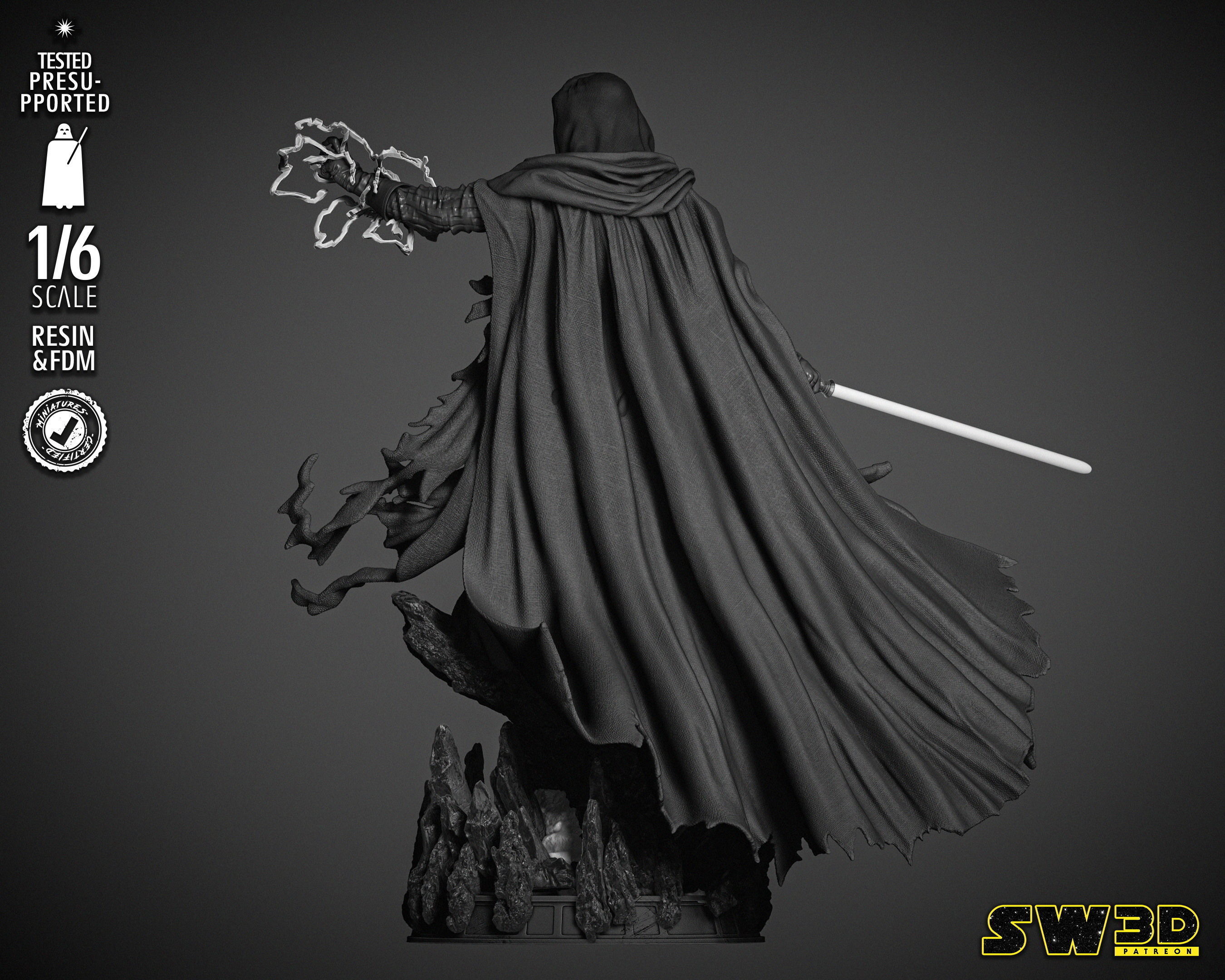 STAR WARS Darth Nihlus Sculpture 3D print model_12
