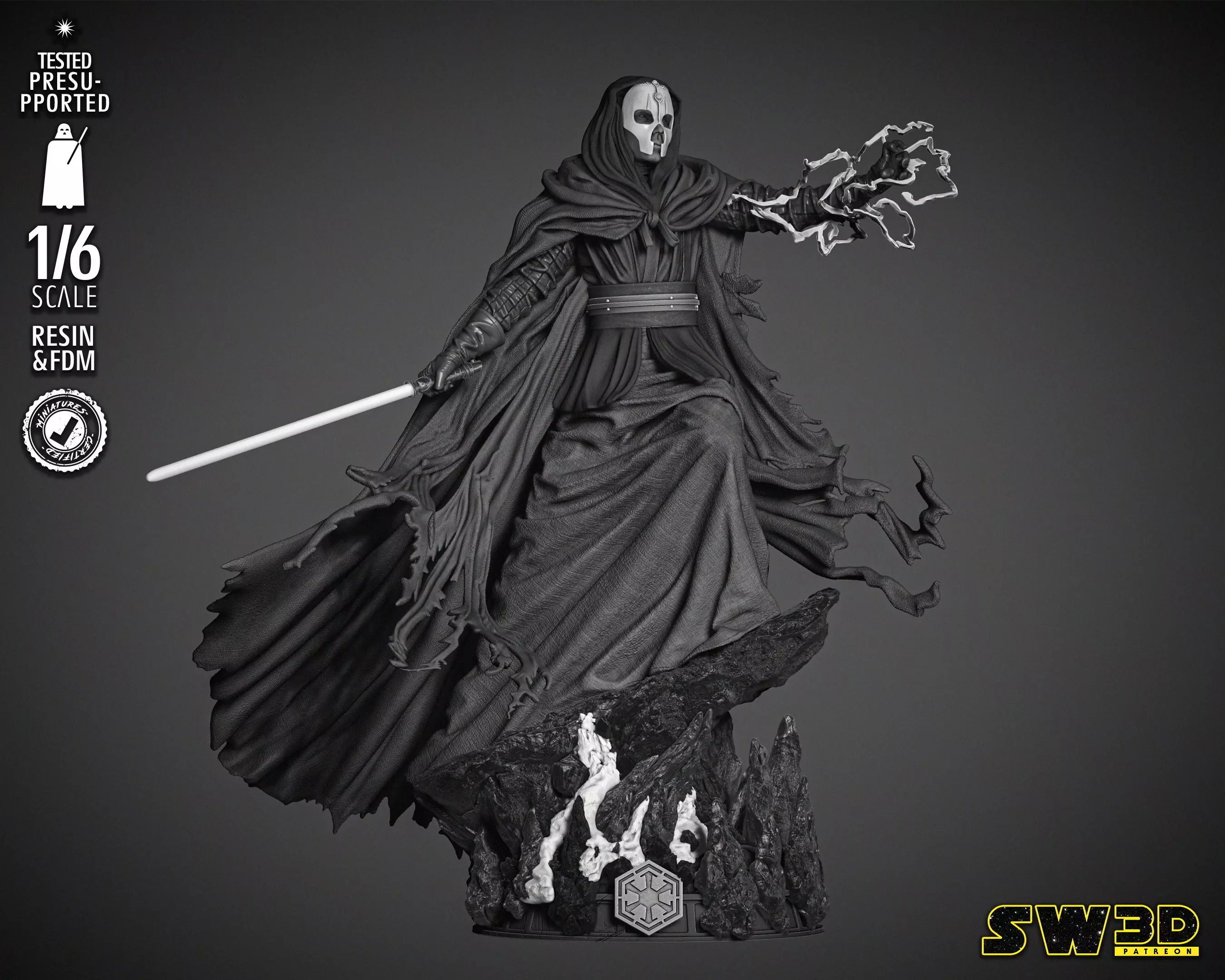 STAR WARS Darth Nihlus Sculpture 3D print model_0