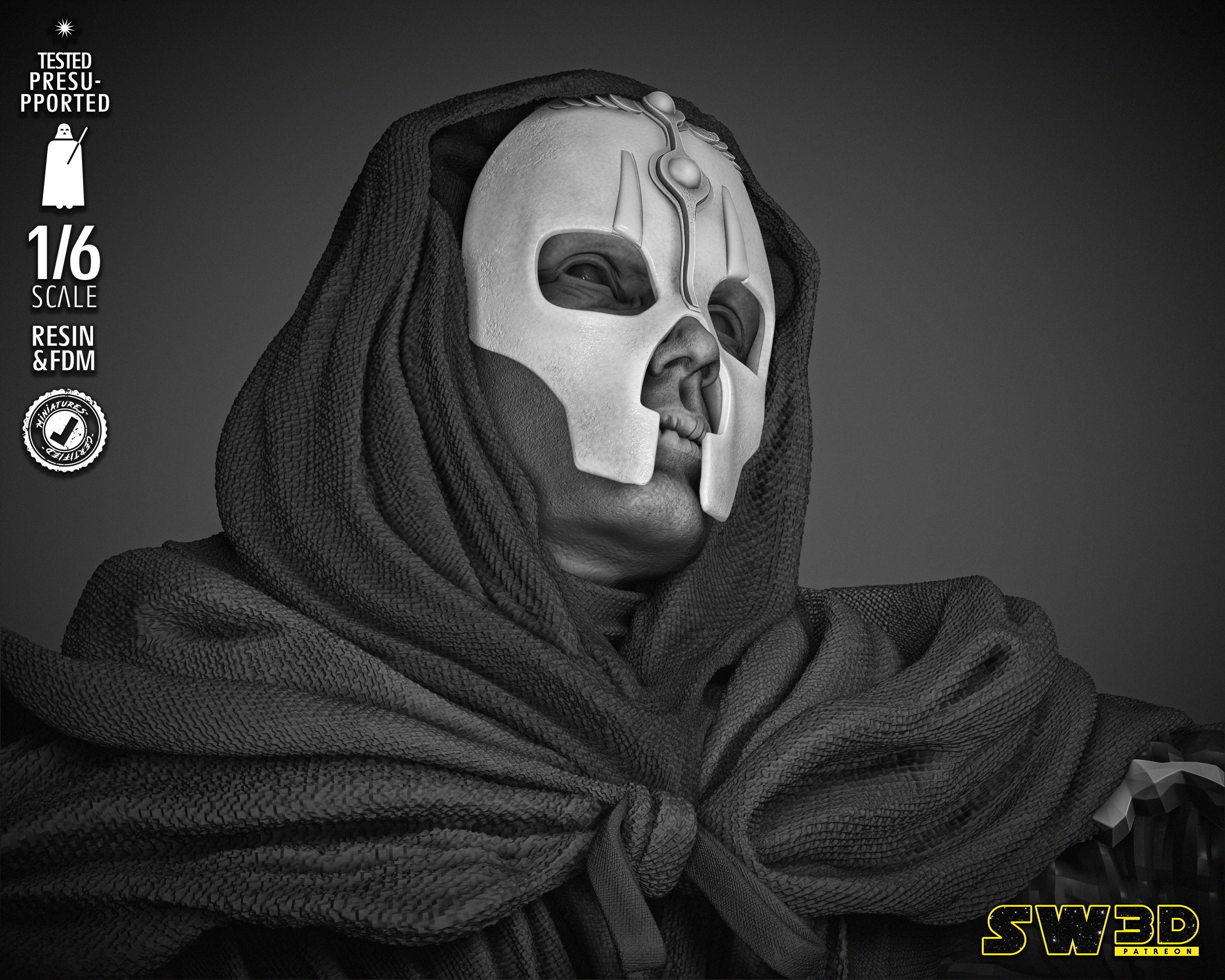 STAR WARS Darth Nihlus Sculpture 3D print model_37