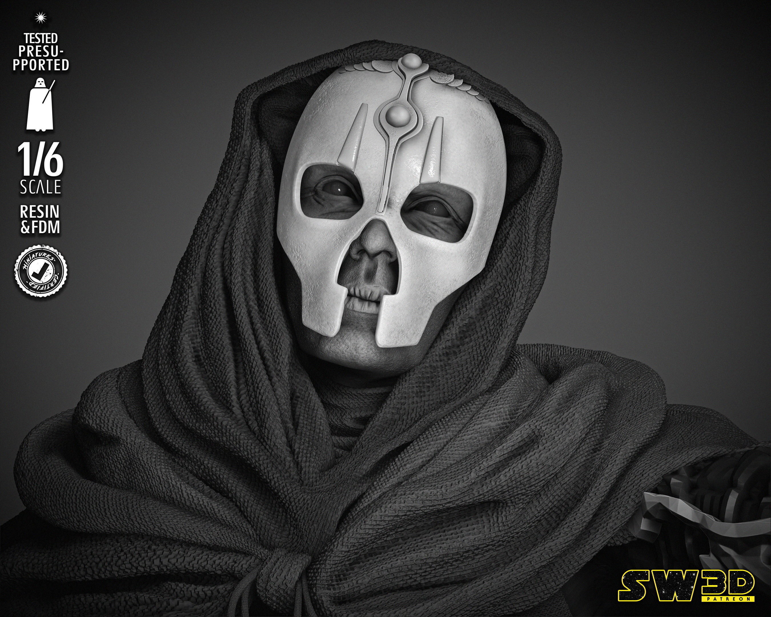STAR WARS Darth Nihlus Sculpture 3D print model_33
