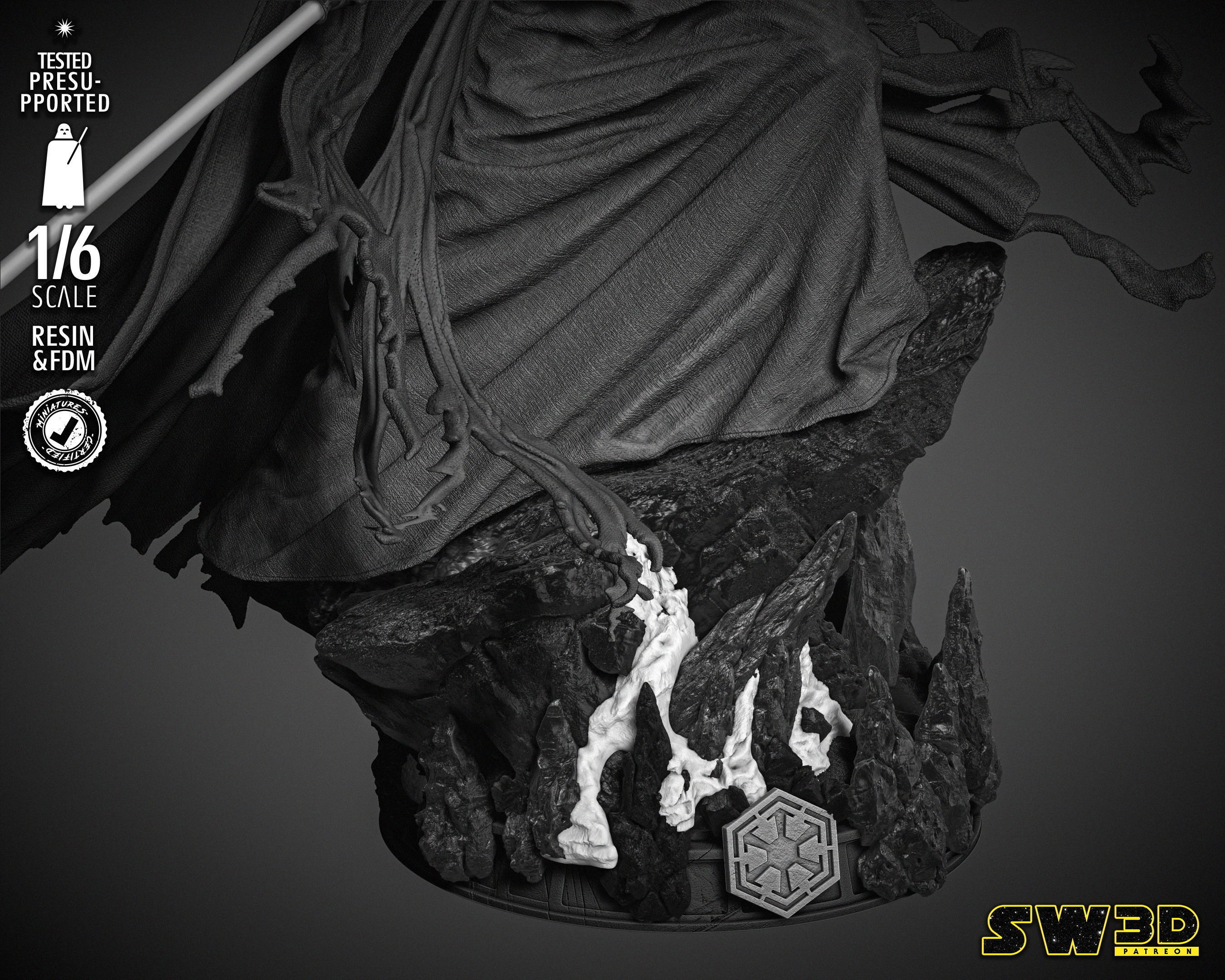 STAR WARS Darth Nihlus Sculpture 3D print model_21