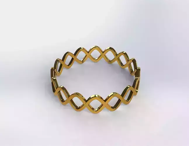 Double Helix Bracelet 3D print model