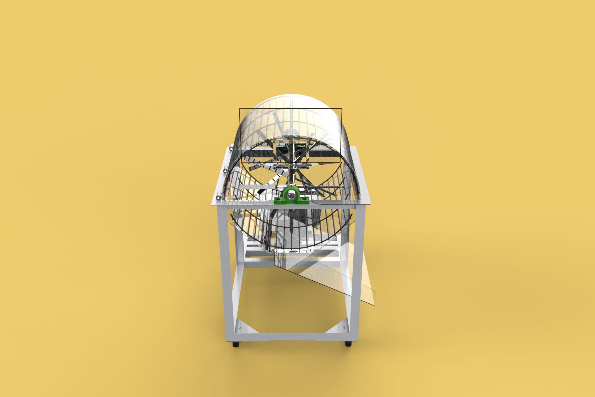 RUBBISH SHREDDER CRUSHER MACHINE WASTE GARBAGE CUTTING COMPOSTER 3D model_7
