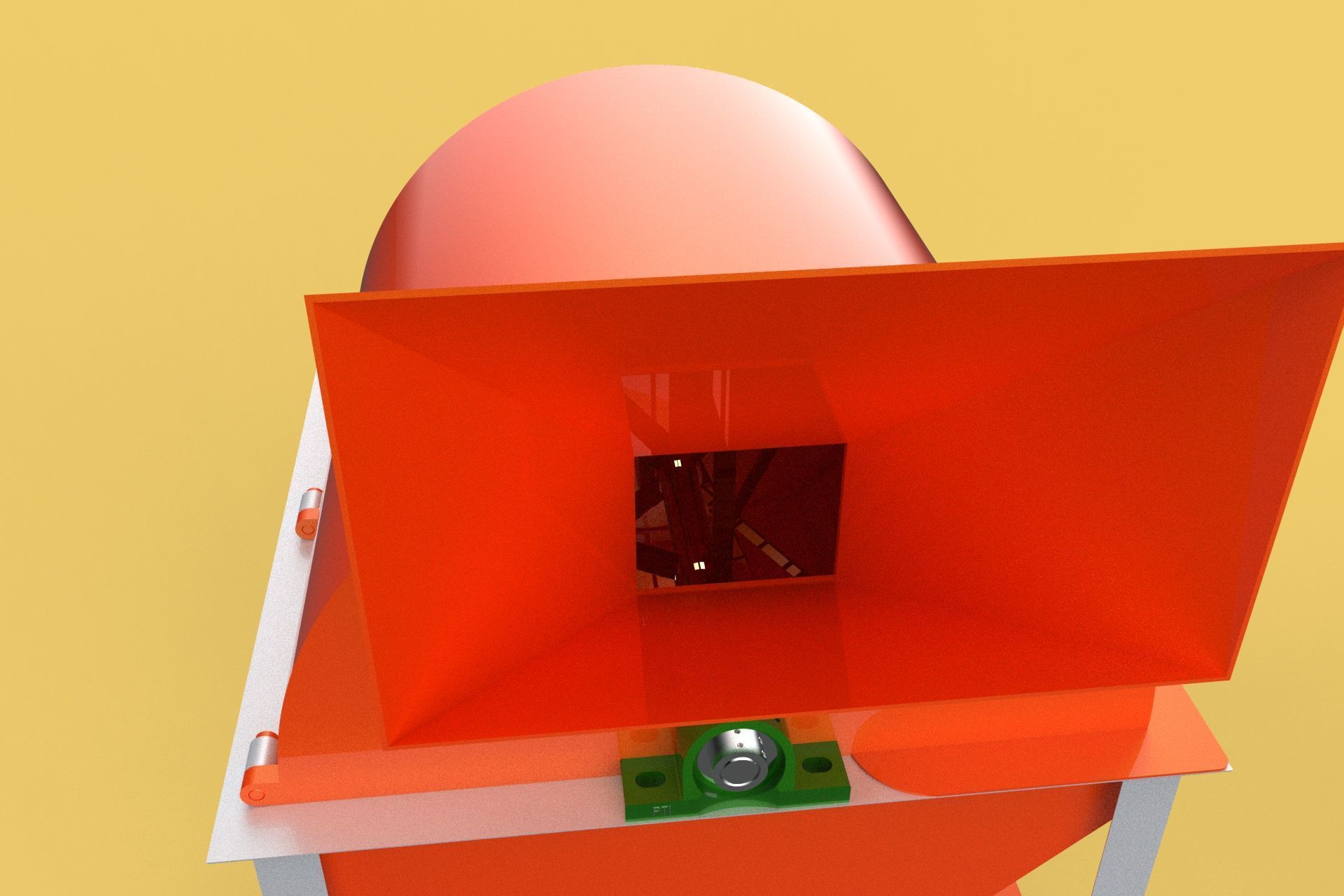 RUBBISH SHREDDER CRUSHER MACHINE WASTE GARBAGE CUTTING COMPOSTER 3D model_15