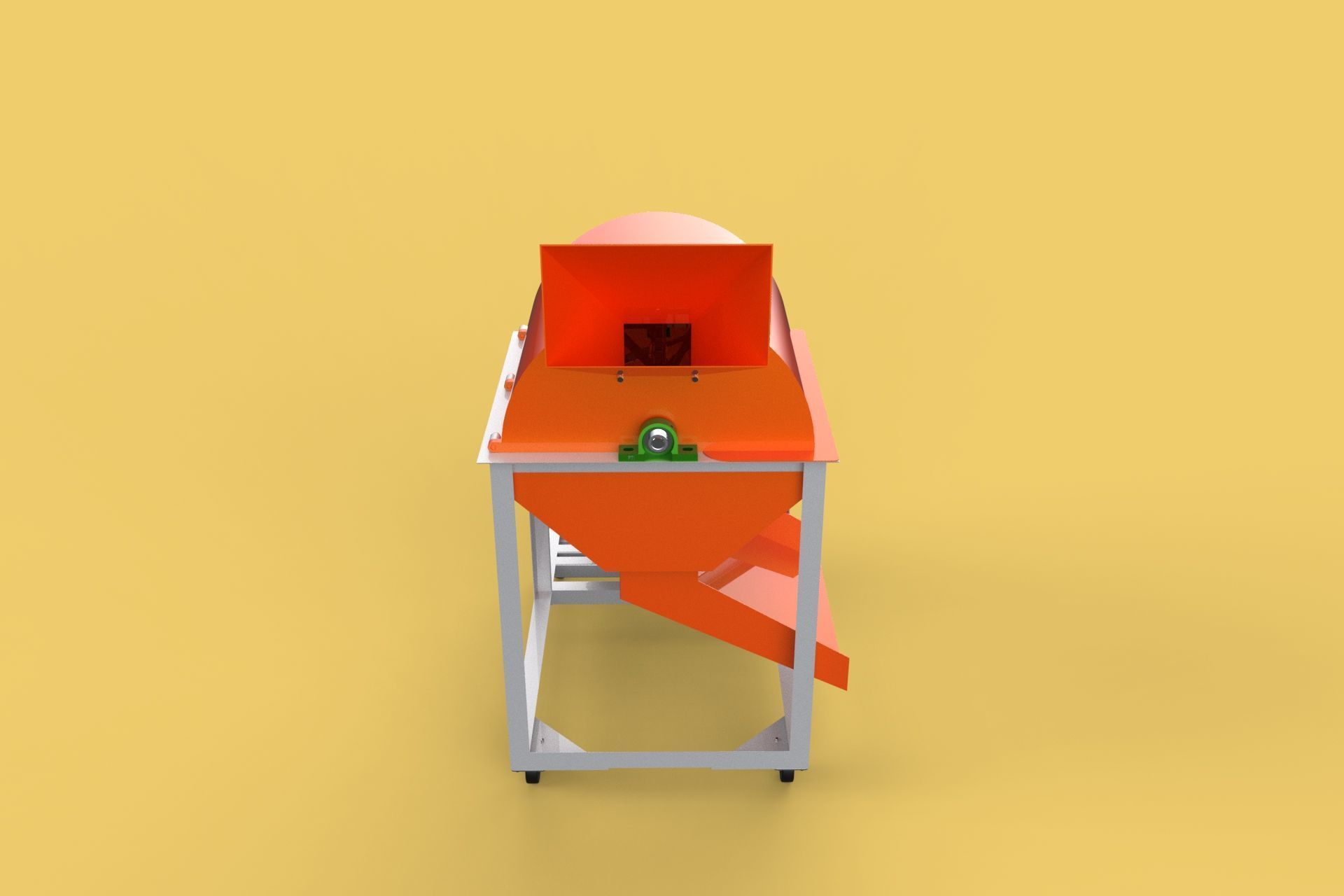 RUBBISH SHREDDER CRUSHER MACHINE WASTE GARBAGE CUTTING COMPOSTER 3D model_6