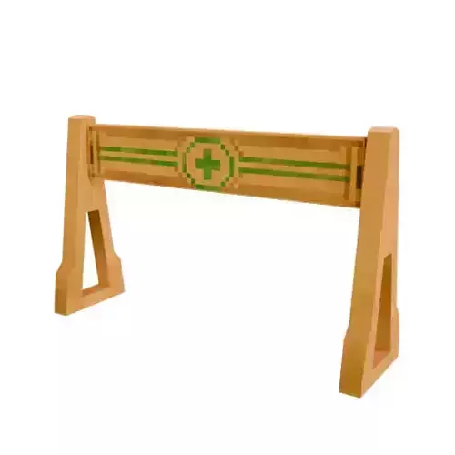 safty fance PE Low-poly 3D model