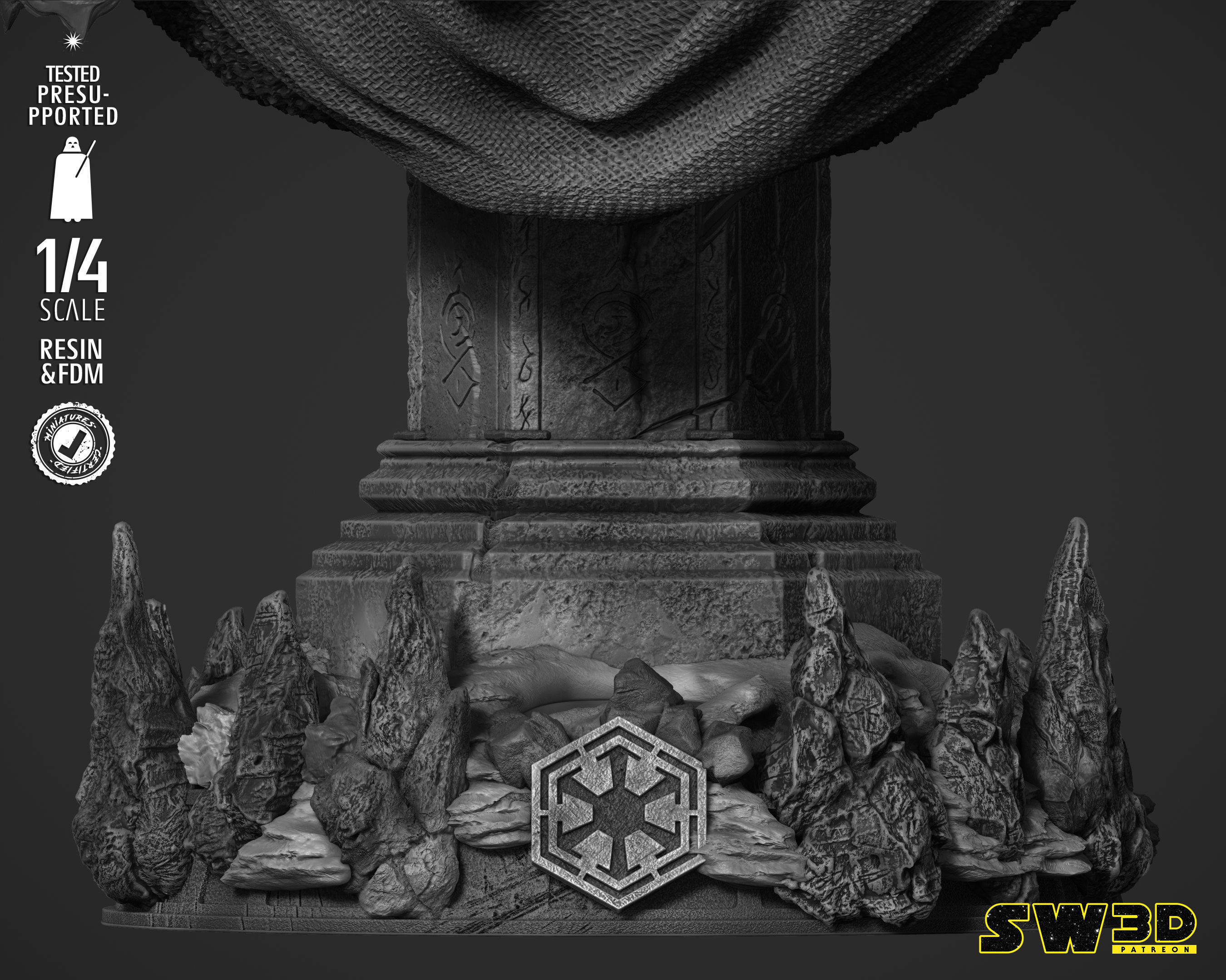 STAR WARS Darth Nihlus Bust 3D print model_38