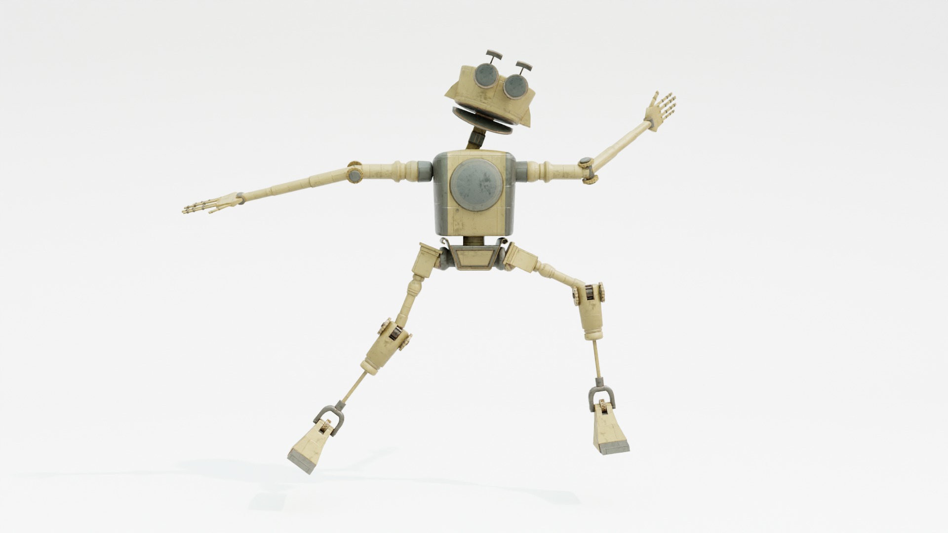 Robot Humanoid-A1 rigged 3D model_6