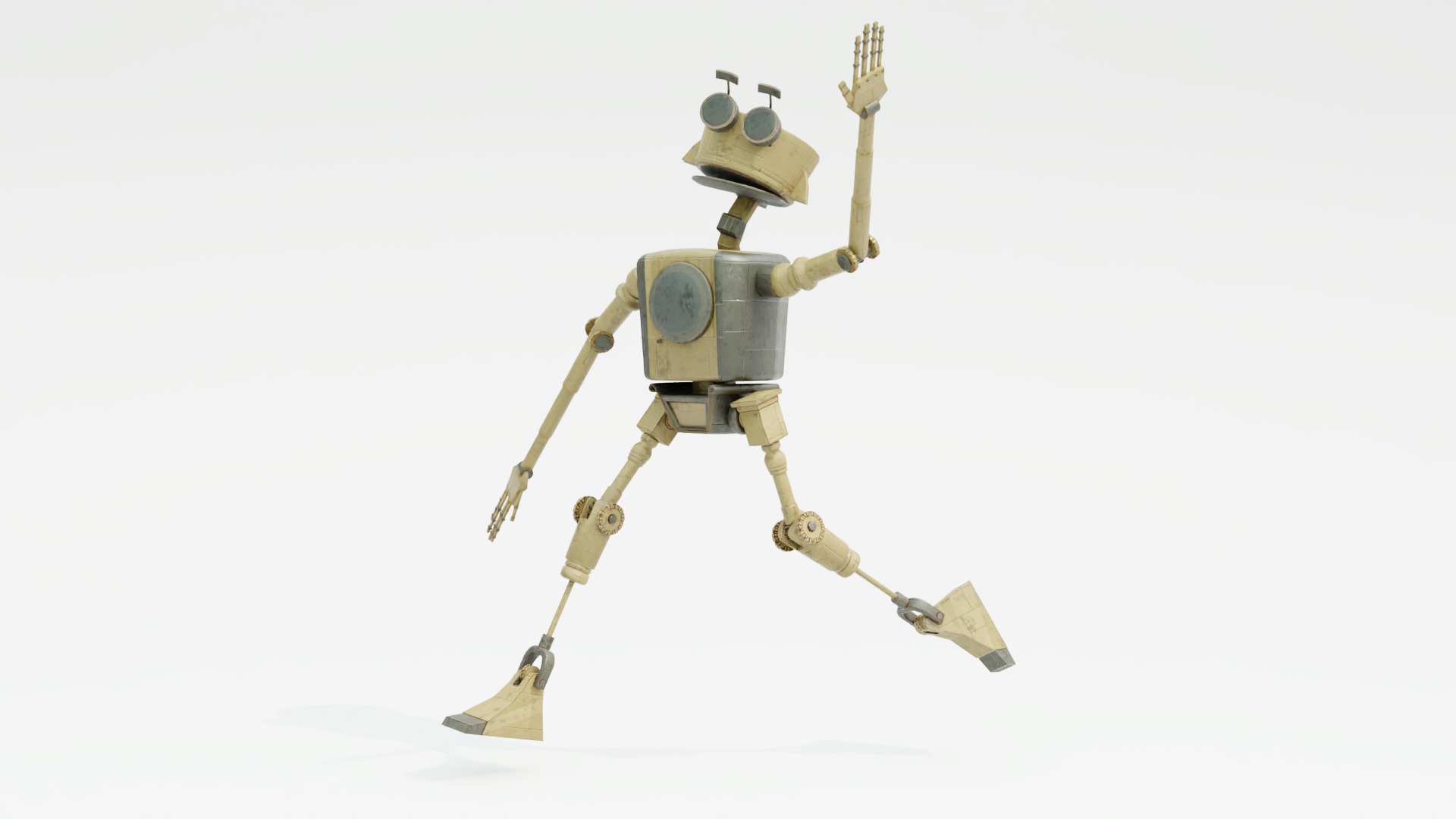 Robot Humanoid-A1 rigged 3D model_21