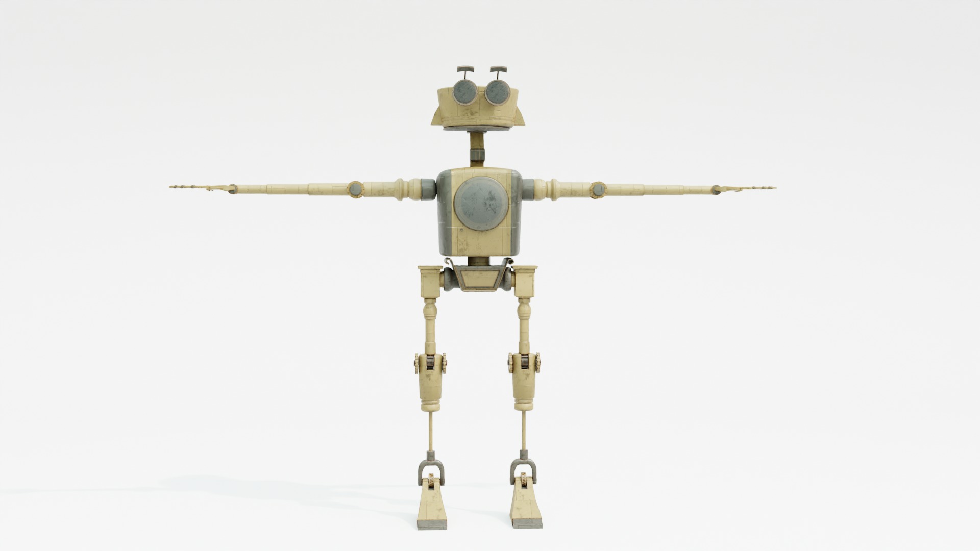 Robot Humanoid-A1 rigged 3D model_10