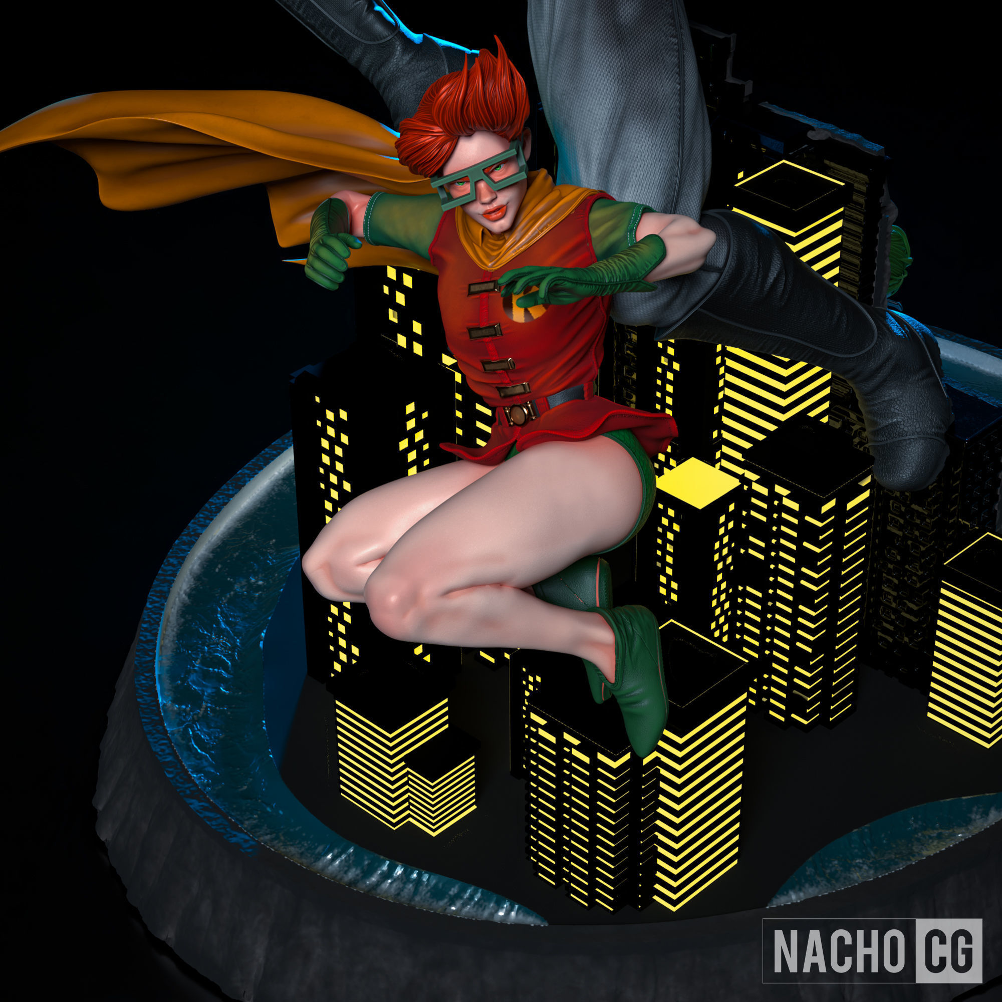 Fan art - Dark Knight Returns - FULL Diorama 3D print model_4