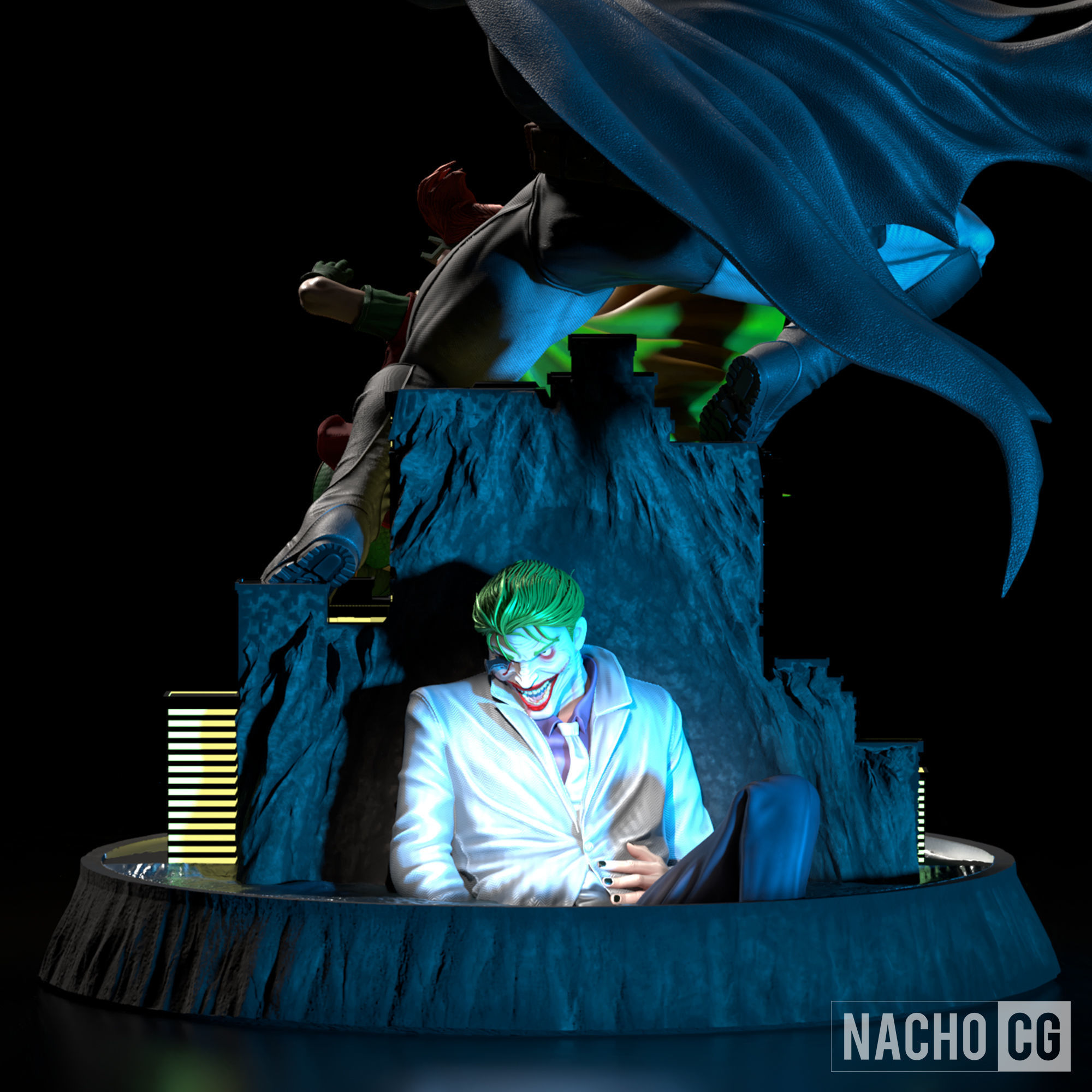 Fan art - Dark Knight Returns - FULL Diorama 3D print model_8